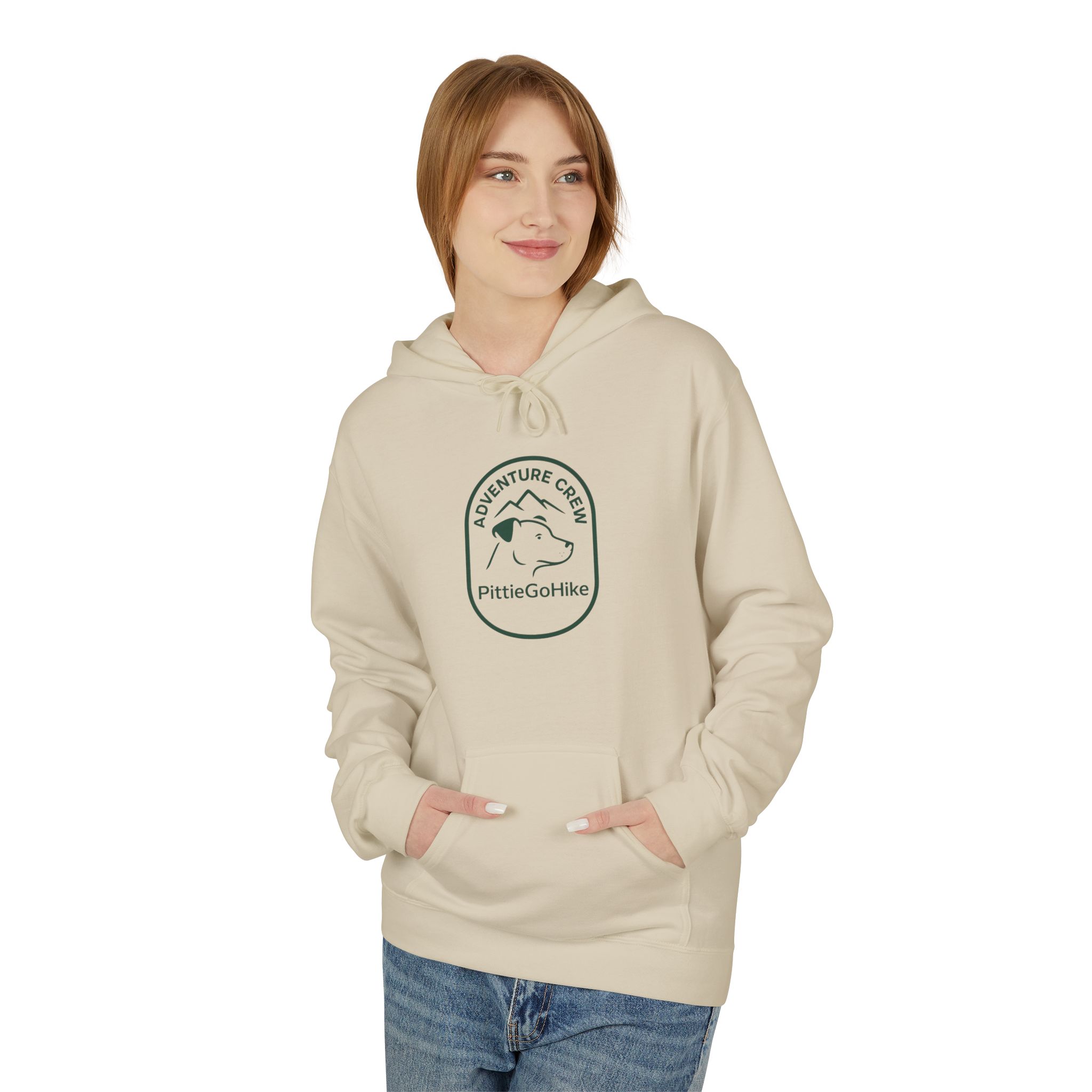 Hiking Hoodie — "One Trail. One Tail. Endless Adventures." Outdoor Adventure Fleece - Image 3