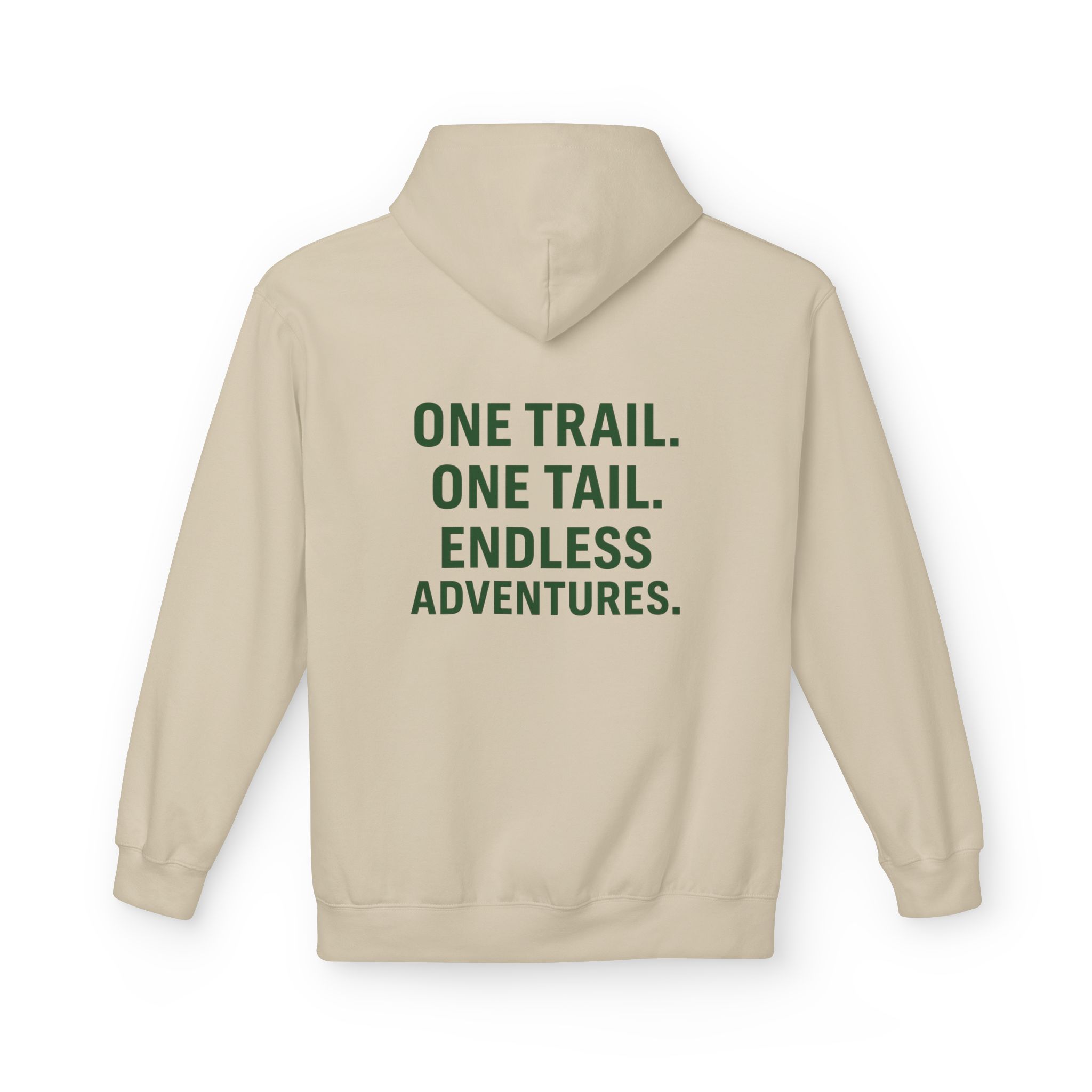 Hiking Hoodie — "One Trail. One Tail. Endless Adventures." Outdoor Adventure Fleece - Image 2