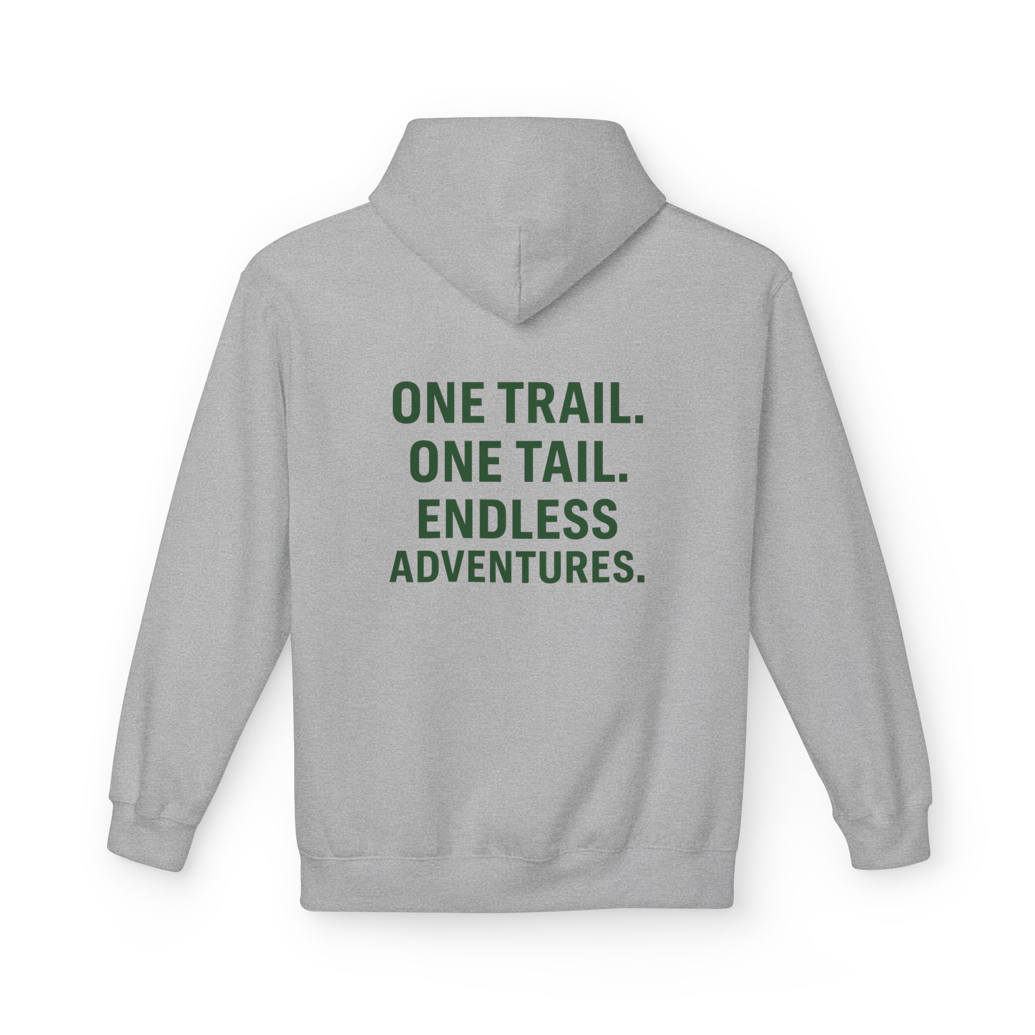 Hiking Hoodie — "One Trail. One Tail. Endless Adventures." Outdoor Adventure Fleece - Image 5
